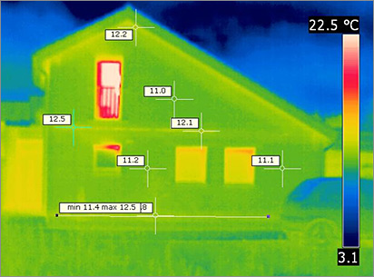 Auswertung der Thermografieaufnahmen